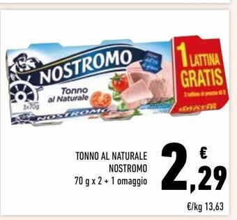 Conad Tonno al naturale nostromo offerta