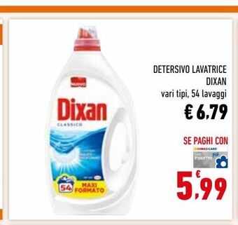 Conad Detersivo lavatrice dixan offerta