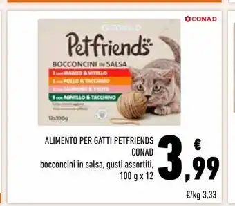 Conad Alimento per gatti petfriends conad offerta