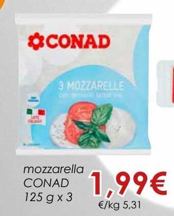 Conad Mozzarella conad offerta