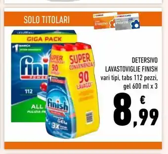 Conad Detersivo lavastoviglie finish offerta