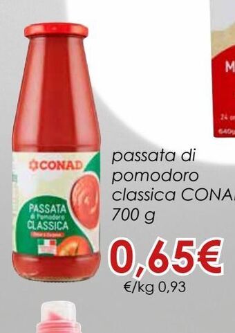 Conad Passata di pomodoro classica  conad offerta