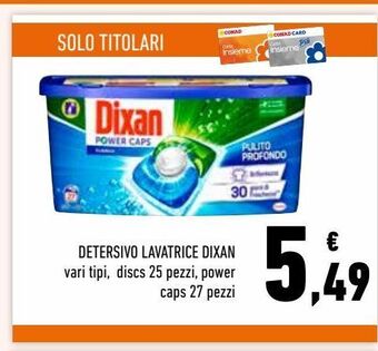 Conad Detersivo lavatrice dixan offerta
