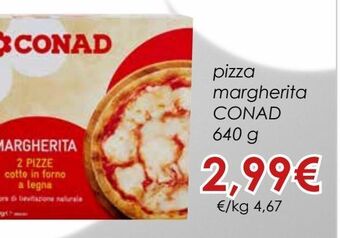 Conad Pizza margherita conad offerta