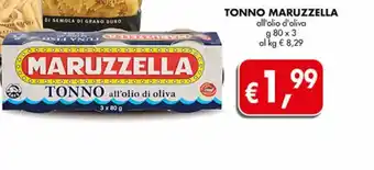 Supermercato Coal Tonno maruzzella all'olio di oliva g 80x3 offerta