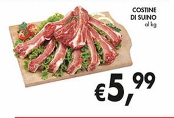 Supermercato Coal Costine di suino al kg offerta