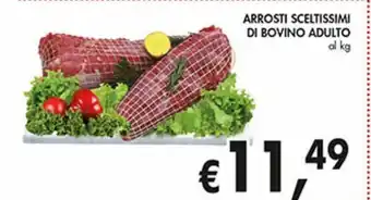 Arrosti sceltissimi di bovino adulto al kg