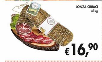 Supermercato Coal Lonza ciriaci al kg offerta
