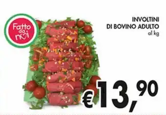 Involtini di bovino adulto