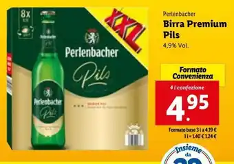 Lidl Perlenbacher birra premium pils 4l offerta