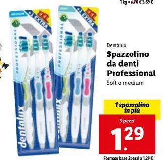 Dentalux spazzolino da denti professional 3 pezzi
