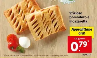 Lidl Sfizioso pomodoro e mozzarella 125g offerta