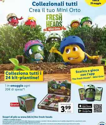 Lidl Scarica e gioca con l’app “the fresh heads® - mini orto” offerta