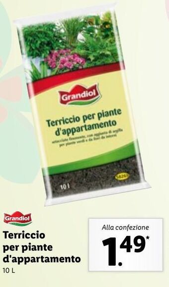 Lidl Grandiol terriccio per piante d'appartamento offerta