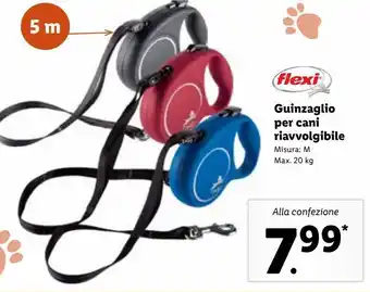 Lidl Flexi guinzaglio per cani riavvolgibile offerta
