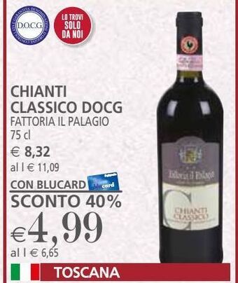 Il Gigante Chianti classico docg fattoria il palagio 75 cl offerta