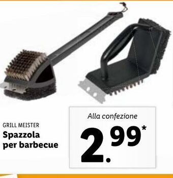Lidl Grillmeister spazzola per barbecue offerta