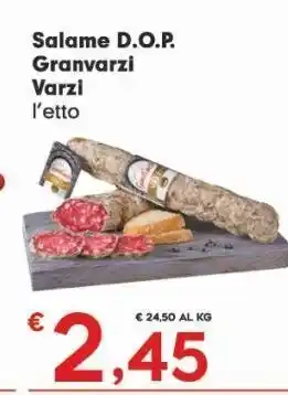 Despar Salame dop granvarzi varzi l'etto offerta