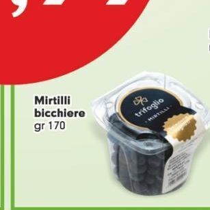 Mirtilli bicchiere gr 170