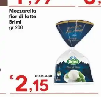 Despar Mozzarella fior di latte brimi gr 200 offerta