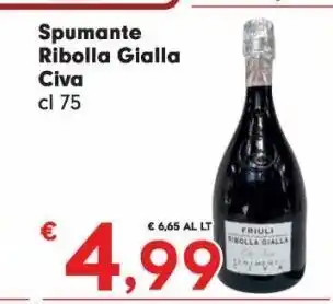 Despar Spumante ribolla gialla civa cl 75 offerta