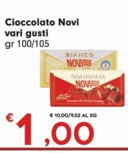 Despar Cioccolato novi vari gusti gr 100/ 105 offerta