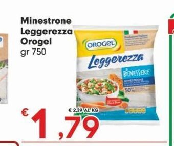 Despar Minestrone leggerezza orogel gr 750 offerta