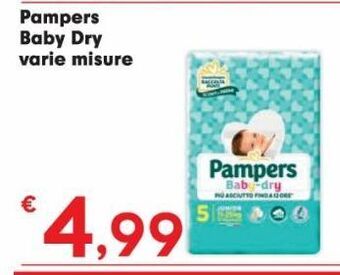 Despar Pampers baby dry varie misure offerta
