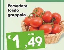 Pomodoro tondo grappolo al kg