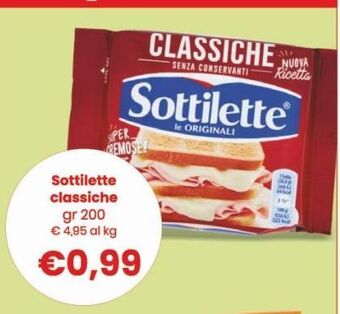 Sottilette classiche gr 200