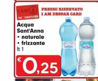 Acqua sant'anna naturale, frizzante l 1
