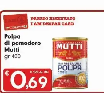 Polpa di pomodoro mutti g 400