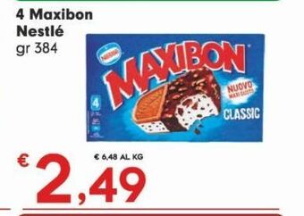 Eurospar 4 maxibon nestlé gr 384 offerta