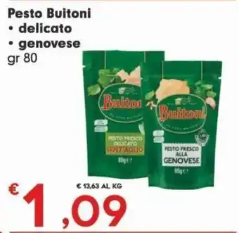 Pesto buitoni delicato, genovese gr 80