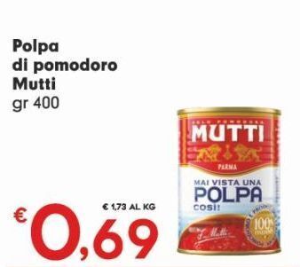 Fantinato Group Polpa di pomodoro mutti g 400 offerta