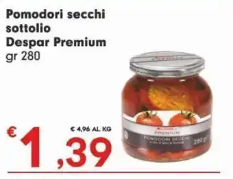 Pomodori secchi despar premium sott'olio g 280