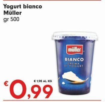 Fantinato Group Yogurt muller bianco gr 500 offerta