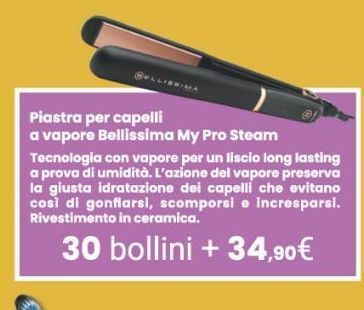 Fantinato Group Piastra per capelli a vapore bellissima    my pro steam offerta