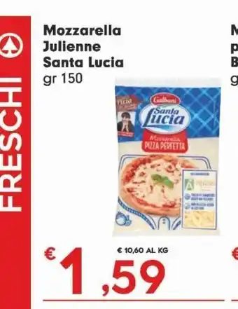 Mozzarella julienne santa lucia gr 150