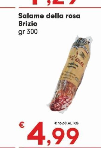 Salame della rosa brizio gr 300