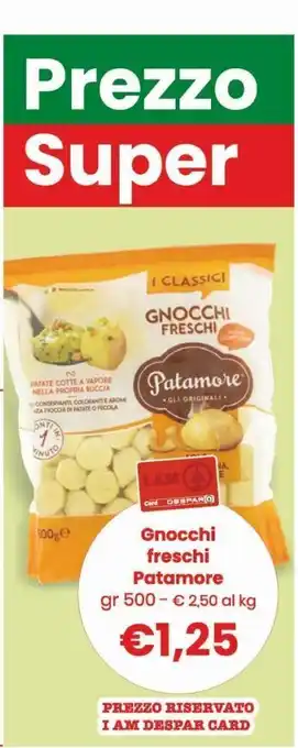 Gnocchi freschi patamore