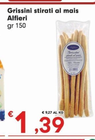 DeSpar Express Grissini stirati al mais  alfieri gr 150 offerta