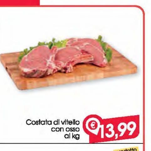 Despar Costata di vitello con osso al kg offerta