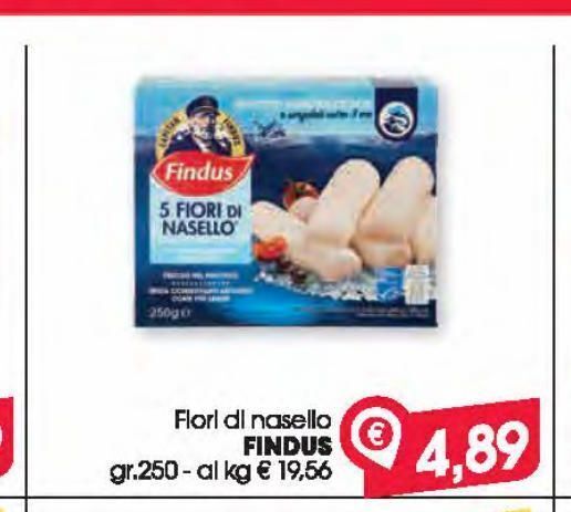 Despar Fiori di nasello findus gr 250 offerta