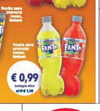 Despar Fanta zero arancia rossa limon offerta