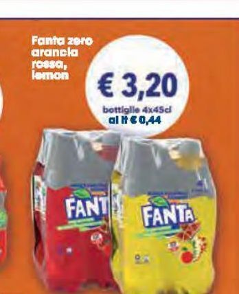 Despar Fanta zero arancia rossa lemon offerta