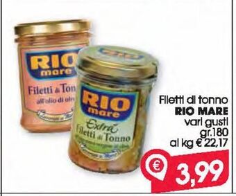 Despar Filetti di tonno rio mare offerta