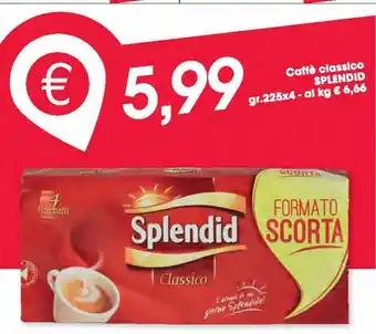 Despar Caffè classico splendid gr 225 x 4 offerta