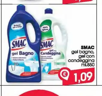 Despar Smac gel bagno gel con candeggina ml 850 offerta