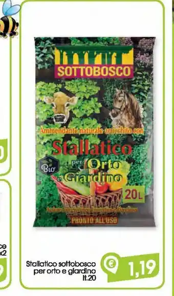 Stallatico sottobosco per orto e giardino lt 20